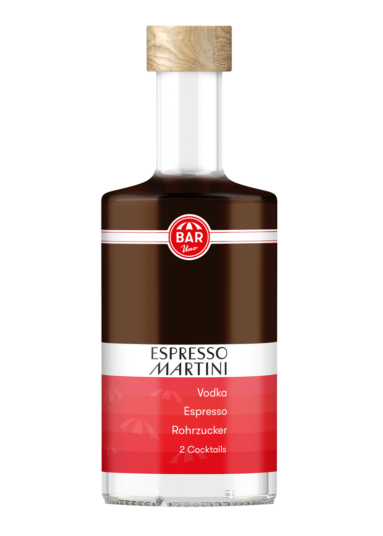 BARuno Espresso Martini ready-to-drink cocktail in a bottle