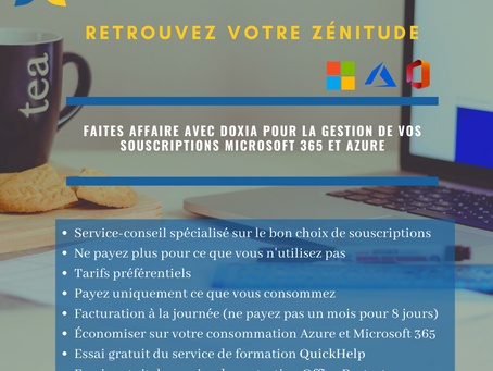Retrouvez votre zénitude grace à Doxia et son service de revente Microsoft