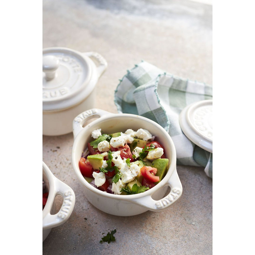 Thumbnail: 3-PC, MINI ROUND COCOTTE SET, WHITE