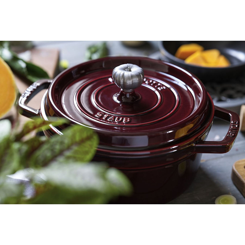 Thumbnail: STAUB CAST IRON 4 QT, ROUND, COCOTTE, GRENADINE