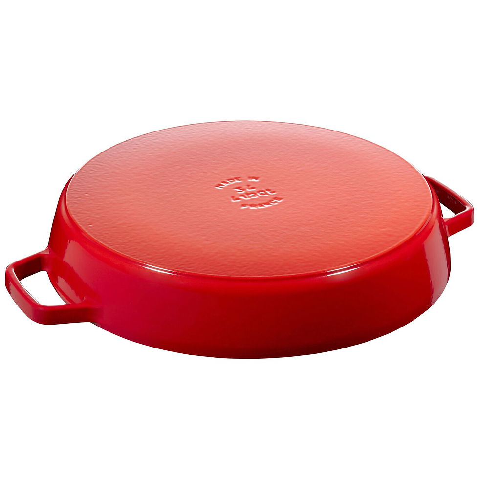 Thumbnail: STAUB CAST IRON 13.5-INCH, DOUBLE HANDLE FRY PAN, CHERRY