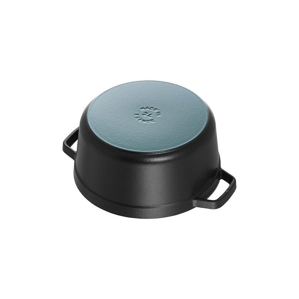 Thumbnail: STAUB CAST IRON 4 QT, ROUND, COCOTTE, BLACK MATTE