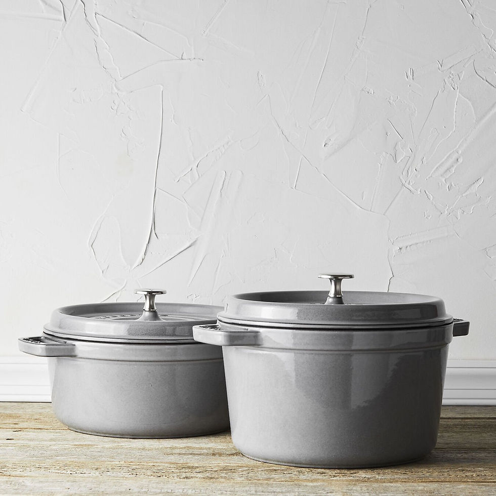 Thumbnail: STAUB LA COCOTTE 5 QT, ROUND, TALL COCOTTE, GRAPHITE GREY