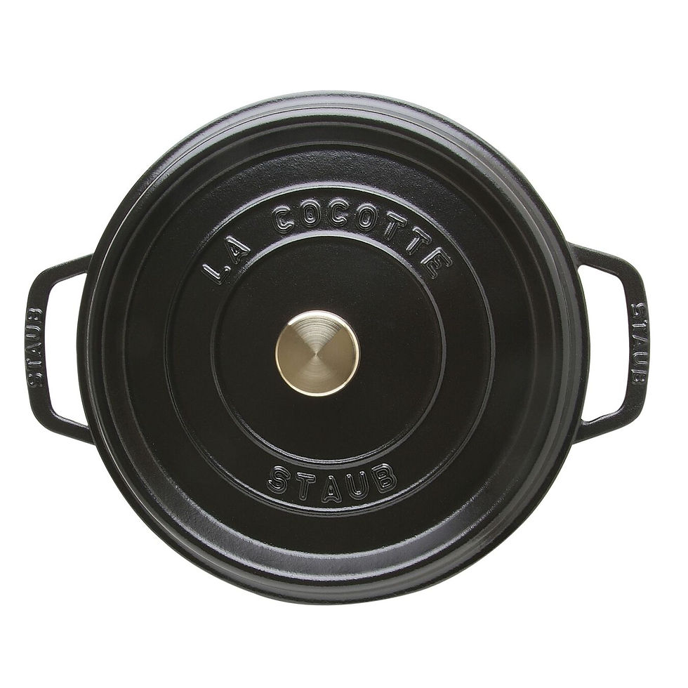Thumbnail: STAUB CAST IRON 4 QT, ROUND, COCOTTE, BLACK MATTE