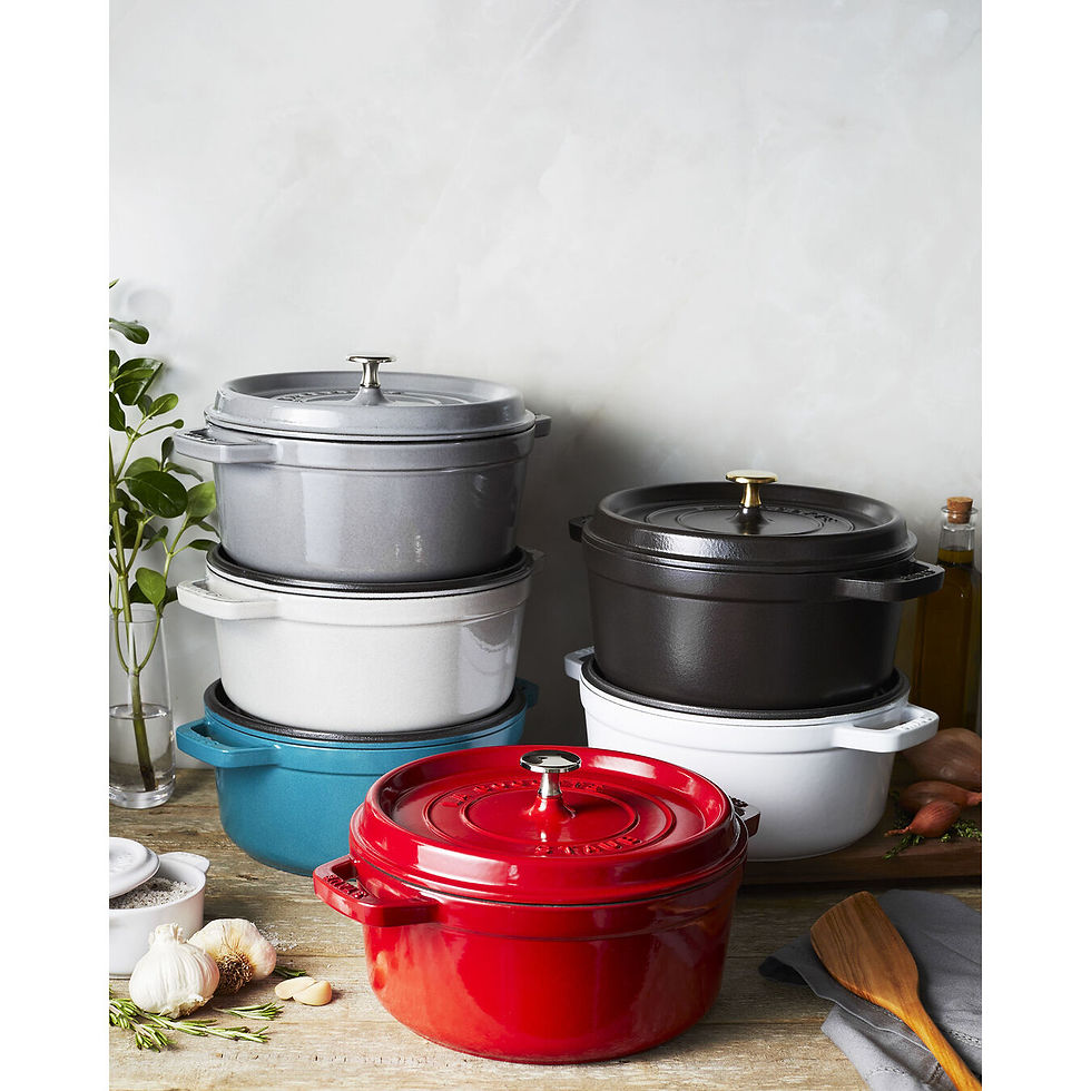 Thumbnail: STAUB CAST IRON 4 QT, ROUND, COCOTTE, BLACK MATTE