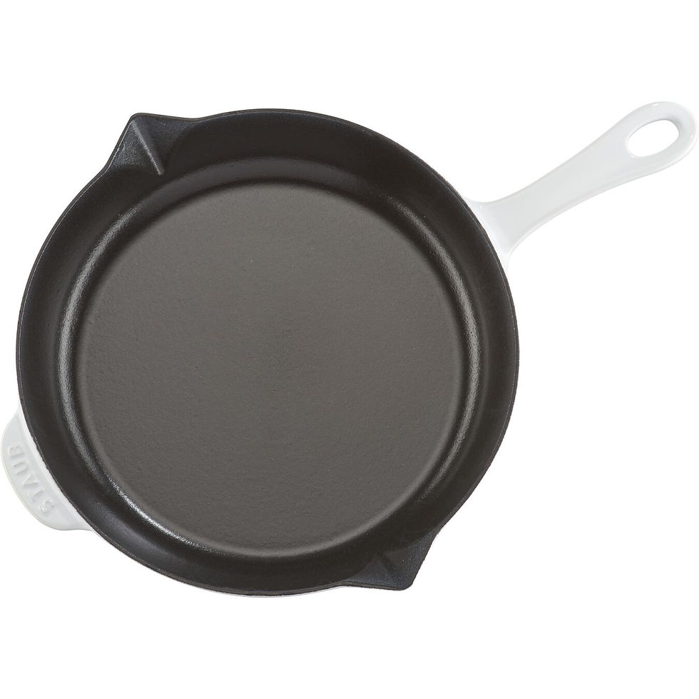 Thumbnail: STAUB CAST IRON 10-INCH, FRYING PAN, WHITE