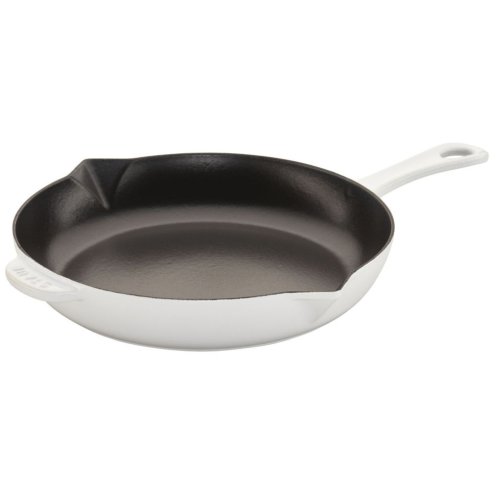 Thumbnail: STAUB CAST IRON 10-INCH, FRYING PAN, WHITE