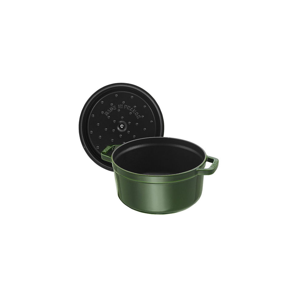 Thumbnail: STAUB CAST IRON 2.75 QT, ROUND, COCOTTE, BASIL