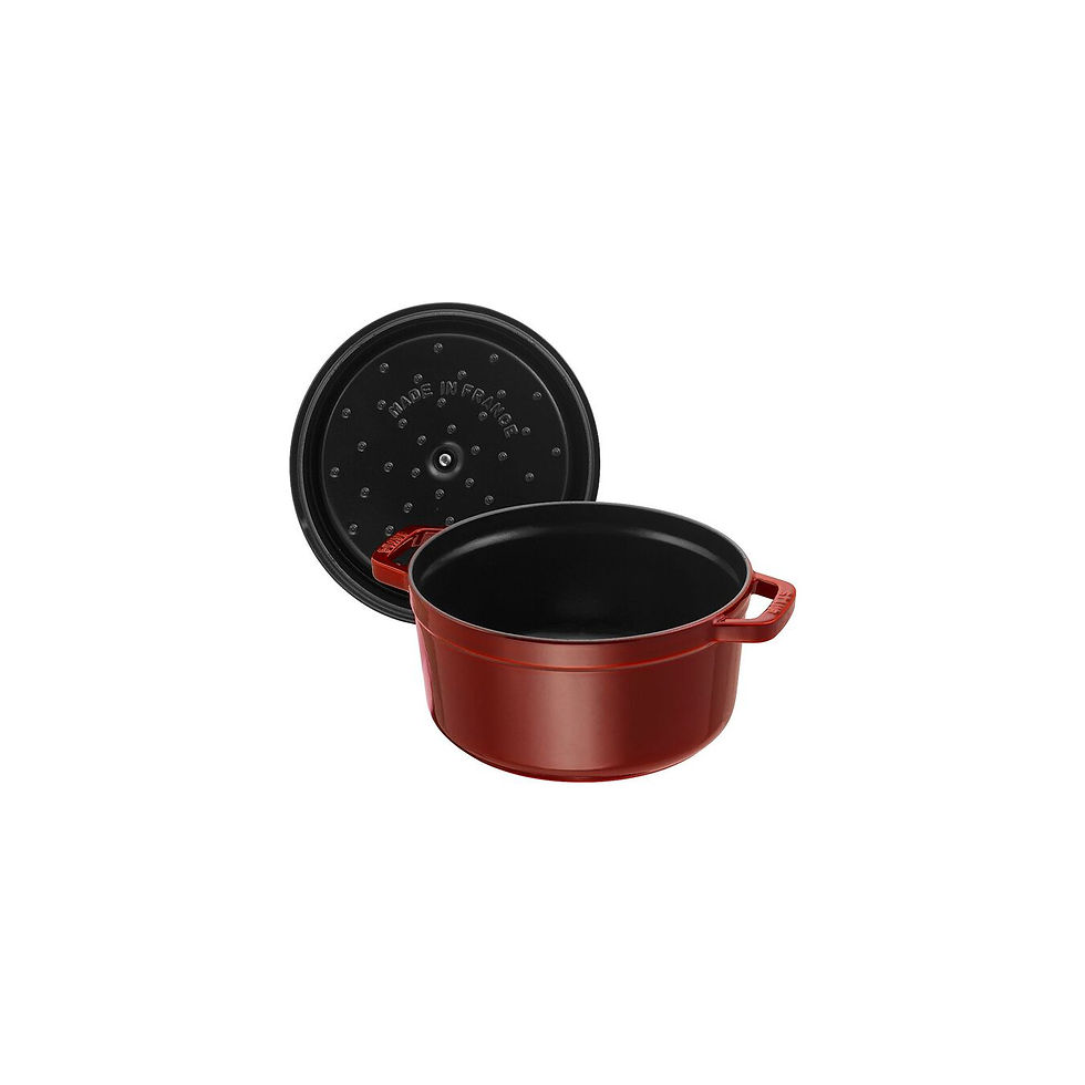 Thumbnail: STAUB CAST IRON 4 QT, ROUND, COCOTTE, GRENADINE