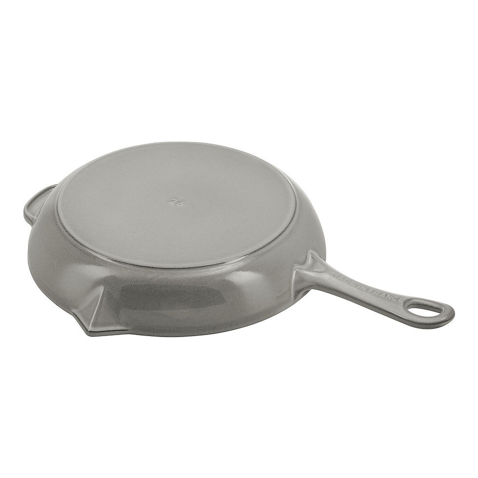 Thumbnail: STAUB CAST IRON 10-INCH, FRYING PAN WITH POURING SPOUT, GRAPHITE GREY