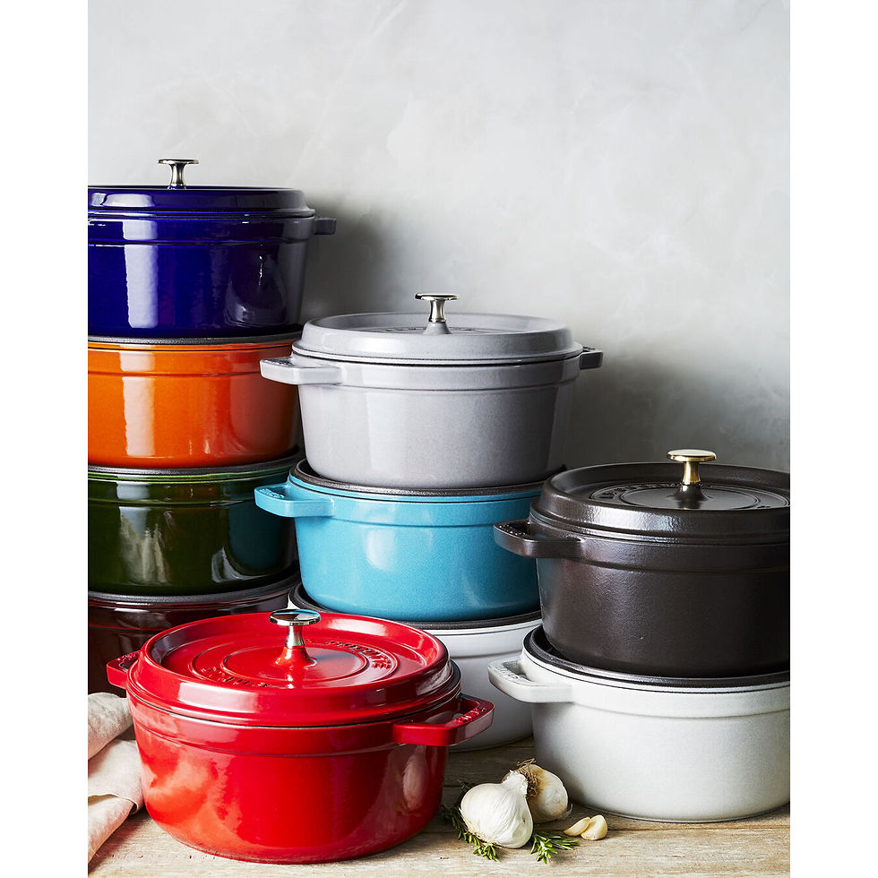 Thumbnail: STAUB CAST IRON 4 QT, ROUND, COCOTTE, BLACK MATTE