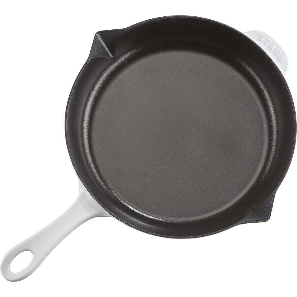 Thumbnail: STAUB CAST IRON 10-INCH, FRYING PAN, WHITE