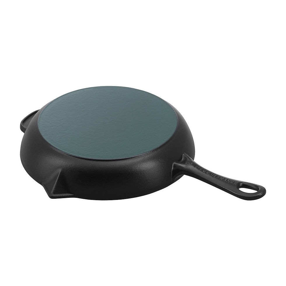Thumbnail: STAUB CAST IRON 10-INCH, FRYING PAN WITH POURING SPOUT, BLACK MATTE