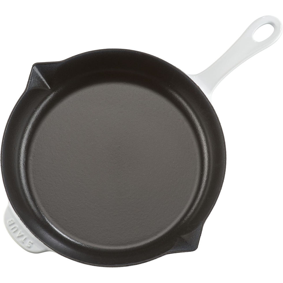 Thumbnail: STAUB CAST IRON 10-INCH, FRYING PAN, WHITE