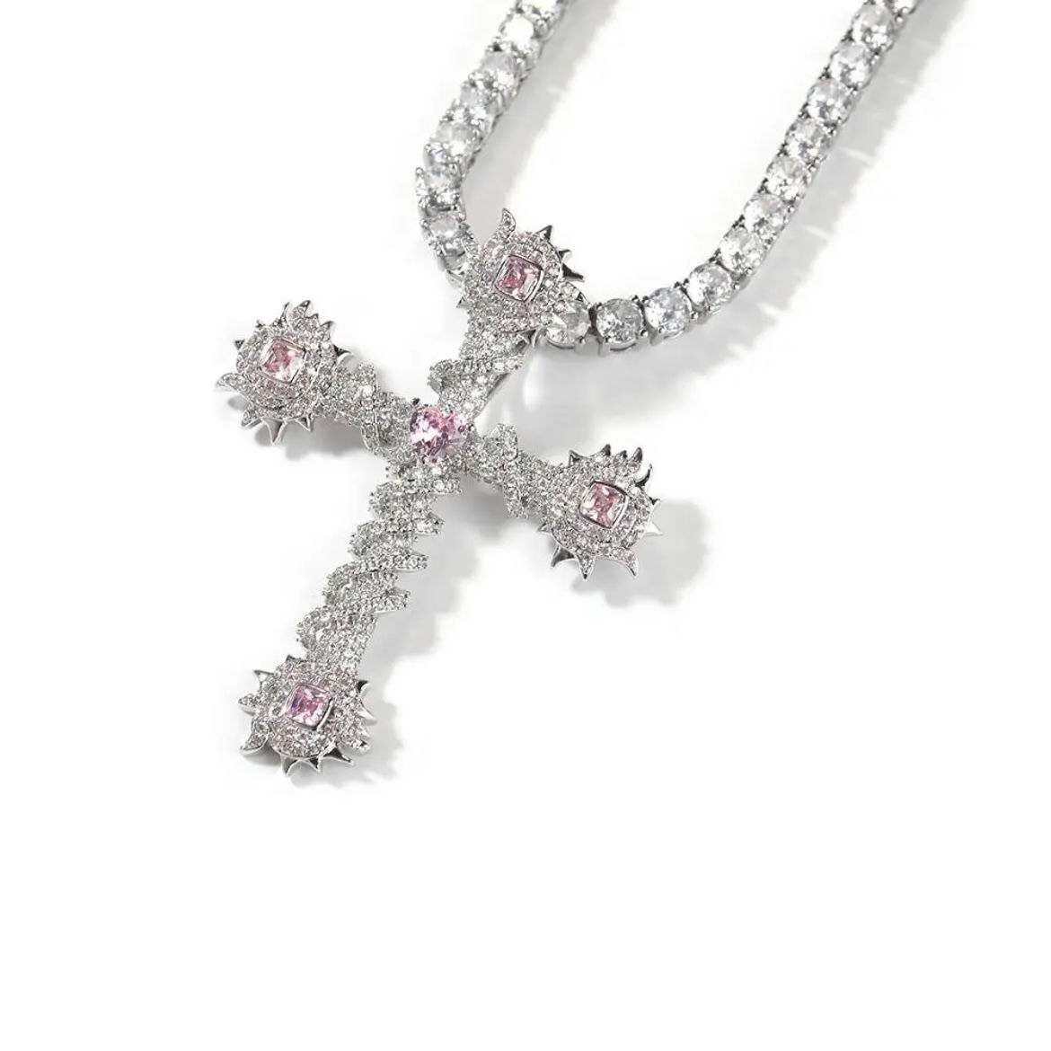Pink Diamond Cross