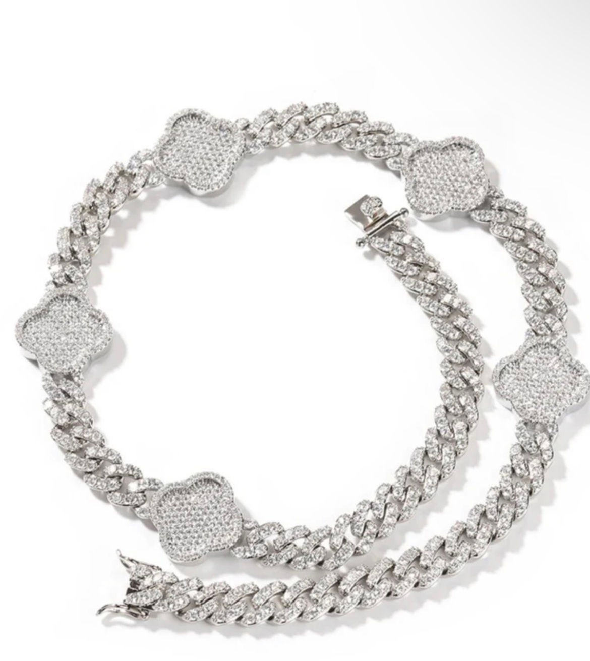 Clover Cuban Necklace 