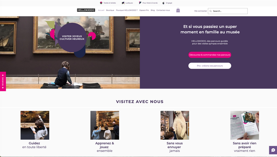 HELLOKIDDO Site Vitrine