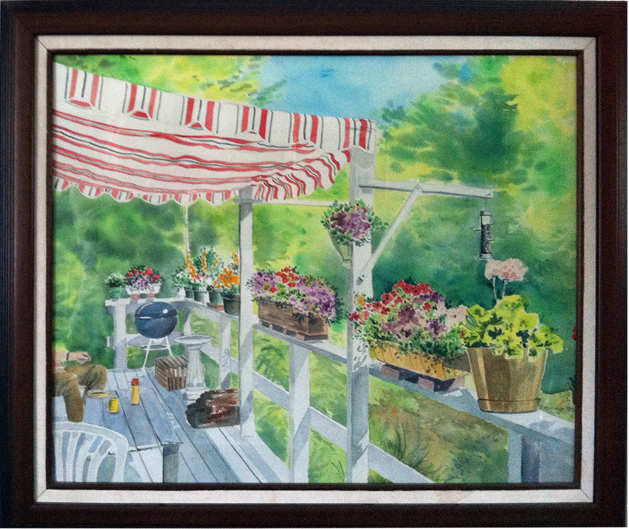Dad on porch