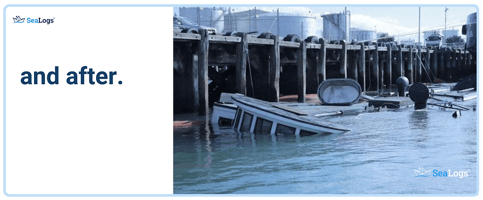 Boat sunk in Auckland, New Zealand