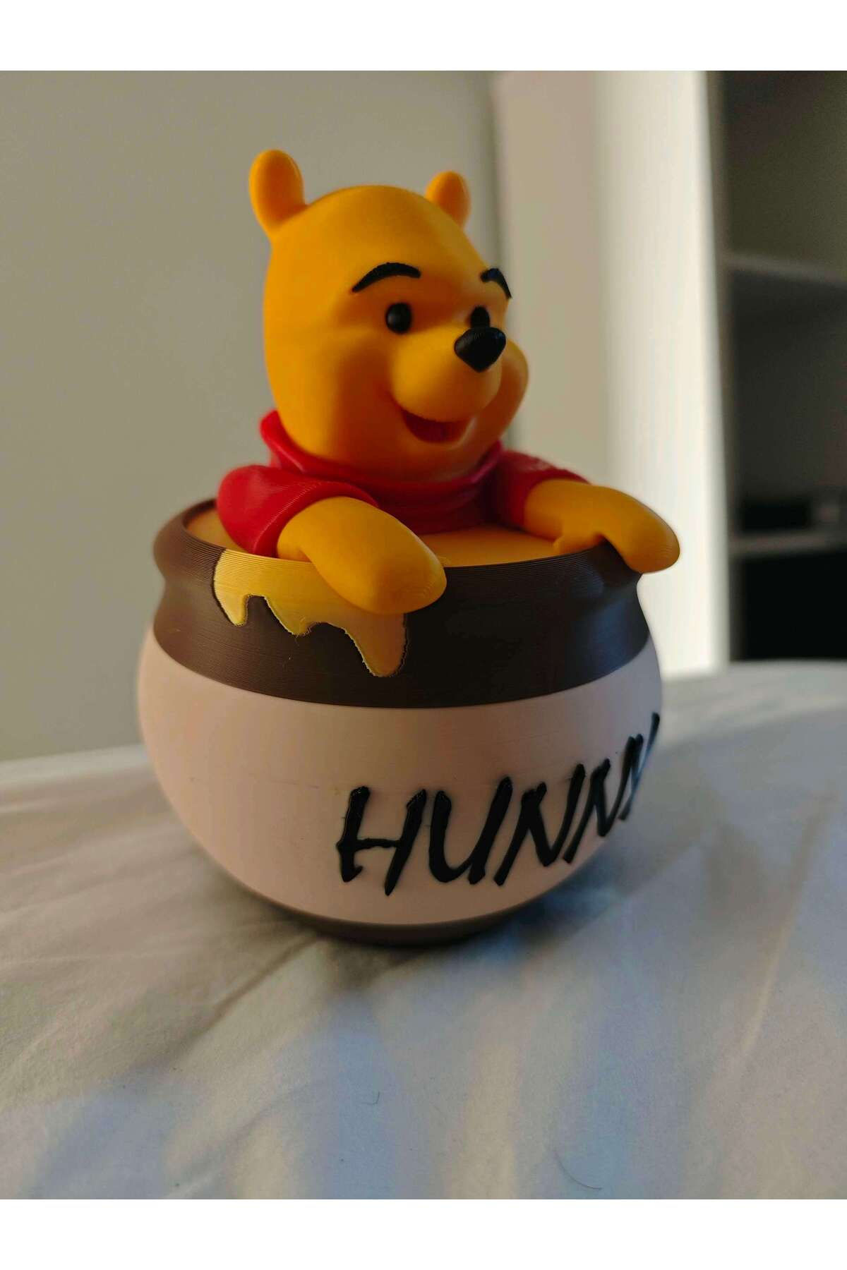 Bal Kavanozlu Sevimli Ayı Figürü 16cm