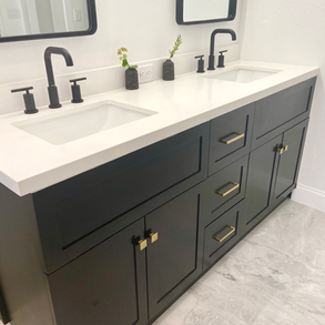 Vogel Japandi bath | Savannah’s Home and Design LLC