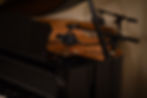 AKG C414 Microphones over a Yamaha GA1 Acoustic Piano at SongTrack Studios