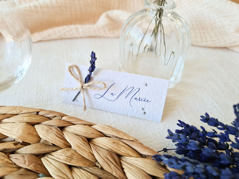 Miniature : Marque-place chevalet - Lise