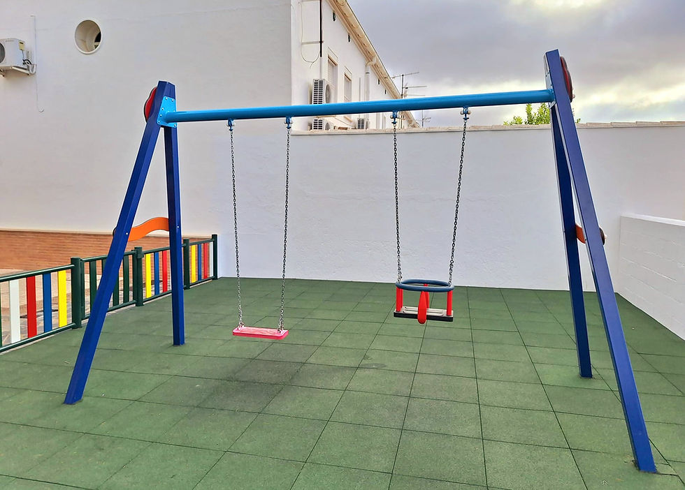 Miniatura: COLUMPIO  CON ASTOS. PLANO Y DE BEBE METALICO - Ref. 225EA