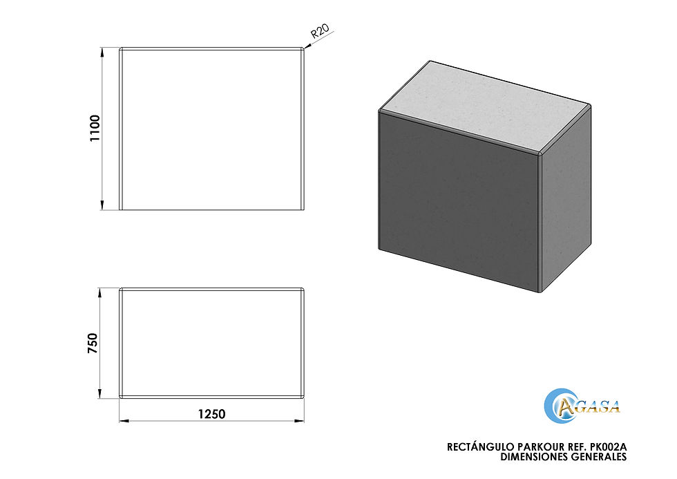 Miniatura: RECTANGULO PARKOUR.- Ref. PK002A