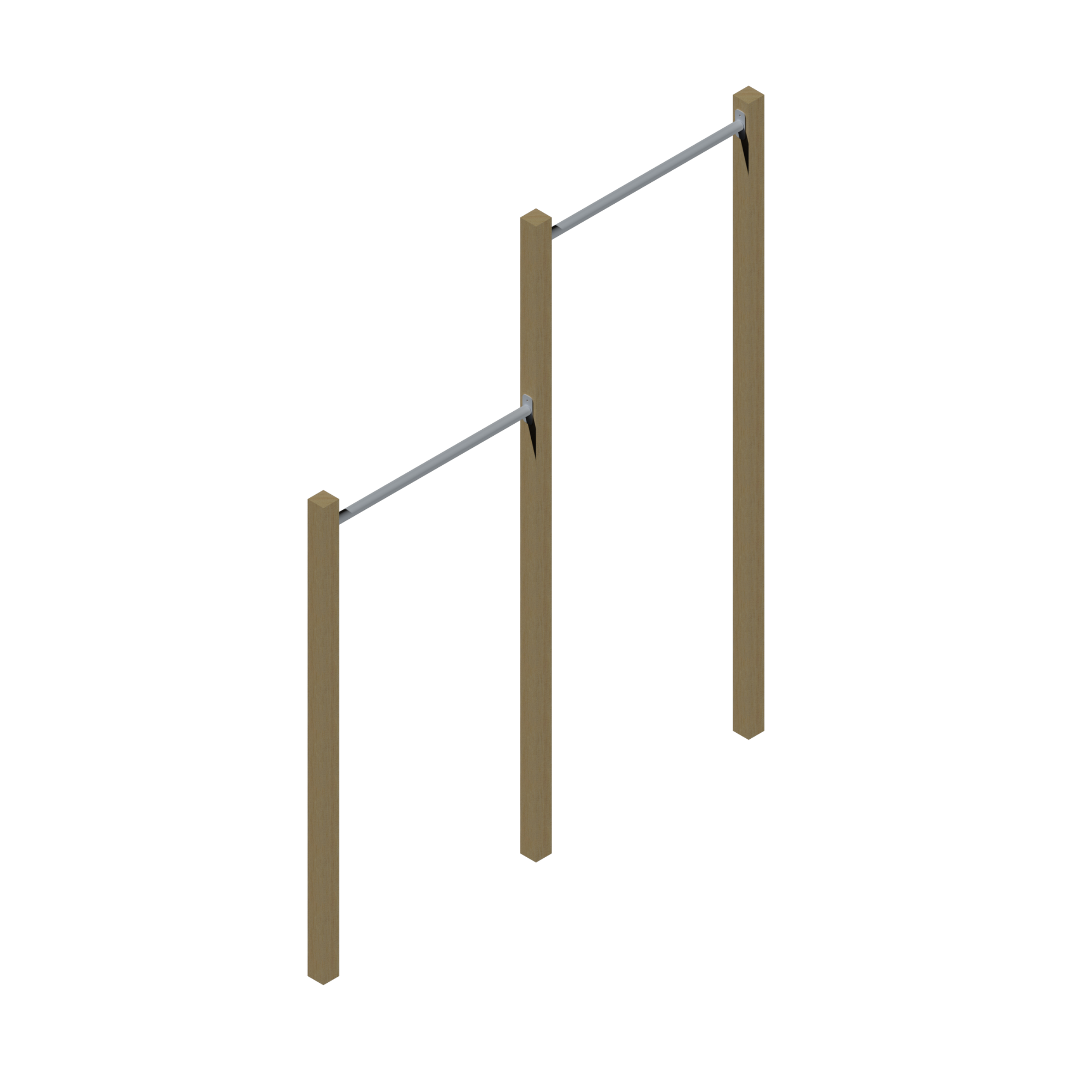 BARRA FLEXIONES VERTICALES MADERA/INOX. - Ref. 892 / 892A