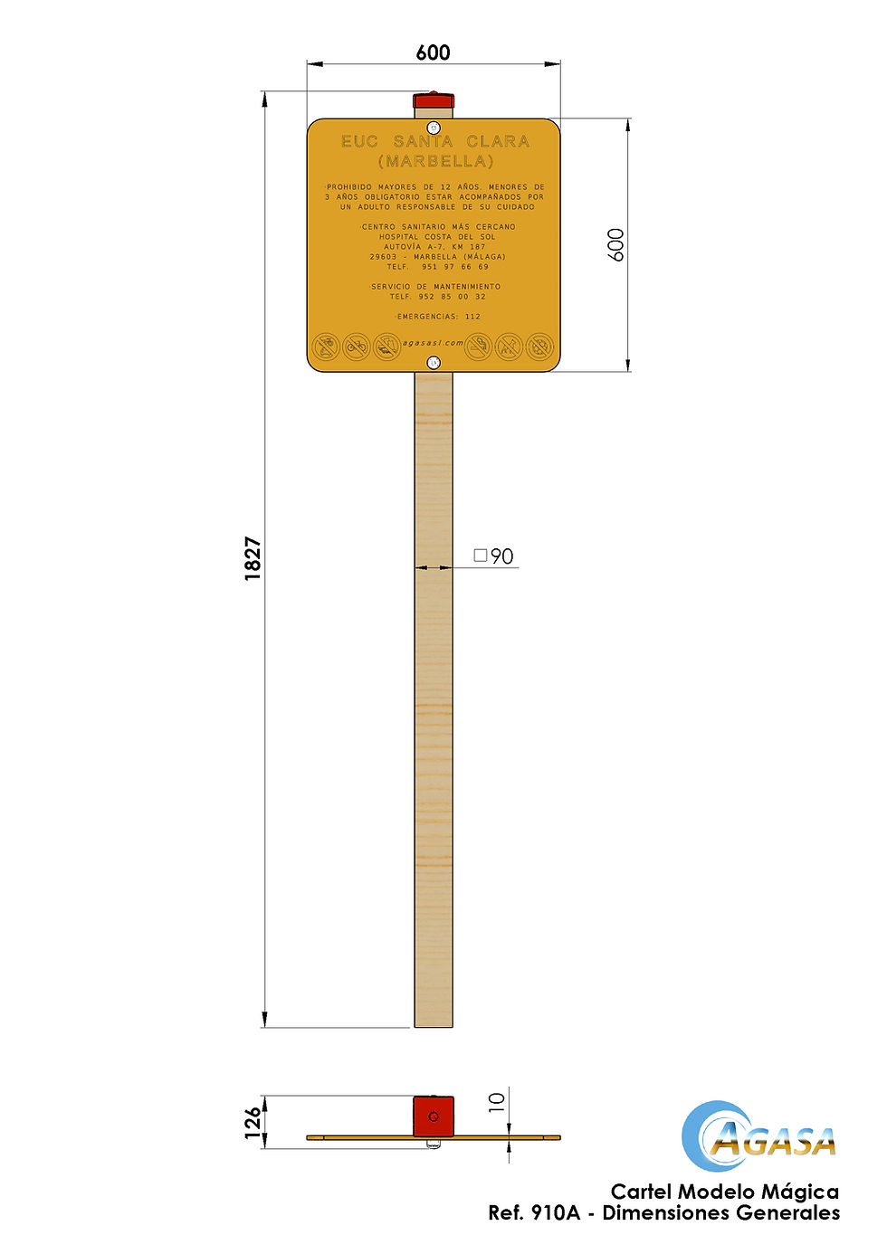 Miniatura: CARTEL MOD. MÁGICA - Ref. 910A