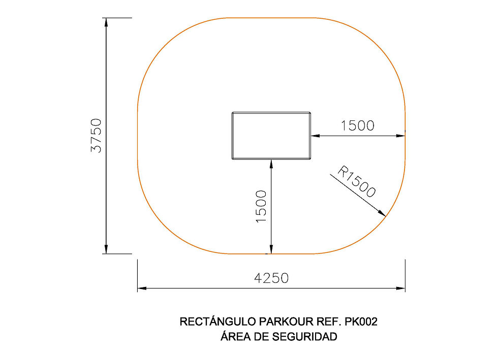 Miniatura: RECTANGULO PARKOUR.- Ref. PK002