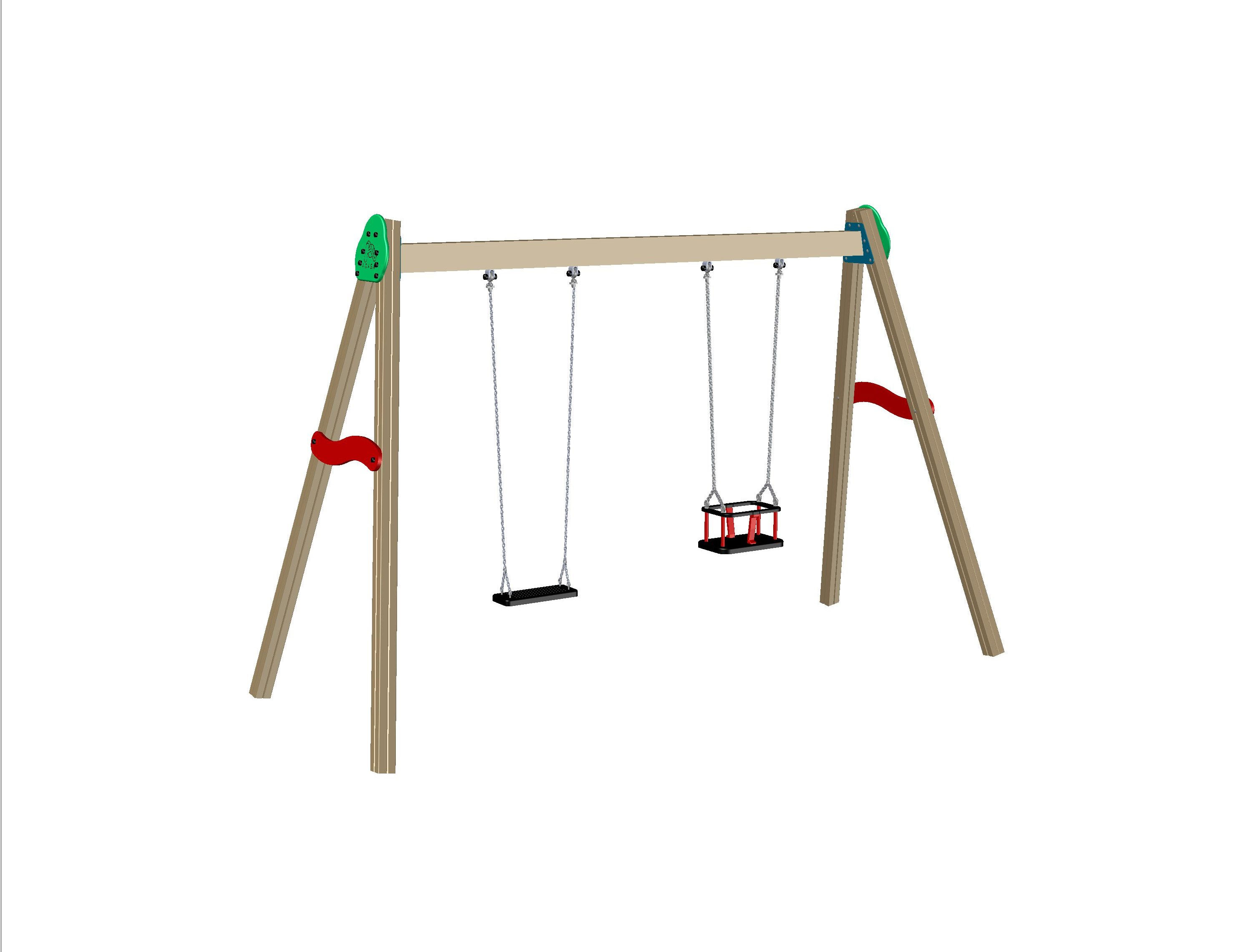 COLUMPIO MADERA CON ASTO. PLANO Y DE BEBE- Ref. 225M