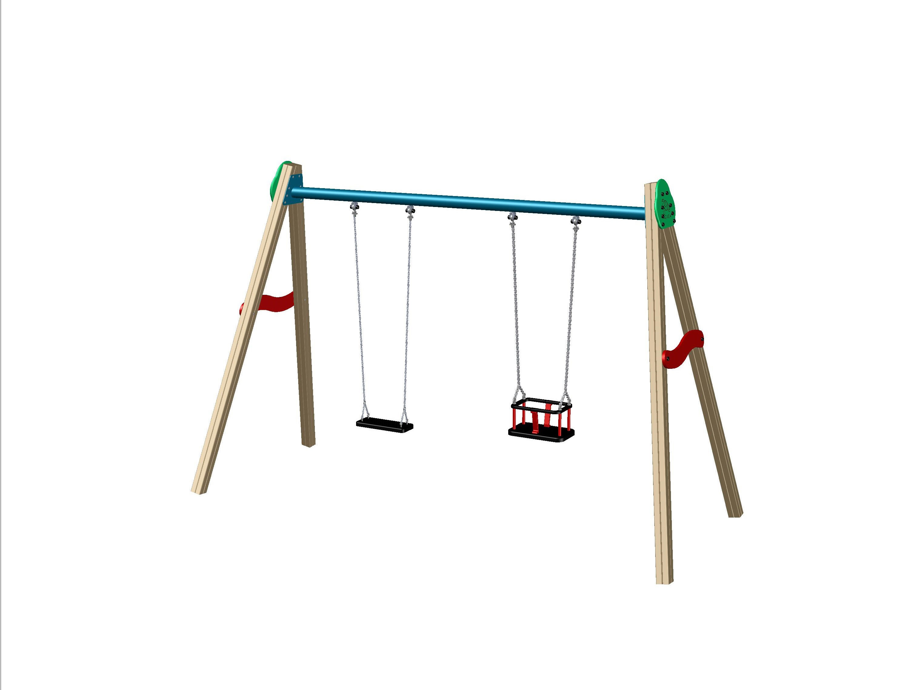 COLUMPIO METAL-MADERA CON ASTOS. MIXTOS (PLANO Y BEBE) - Ref. 225E