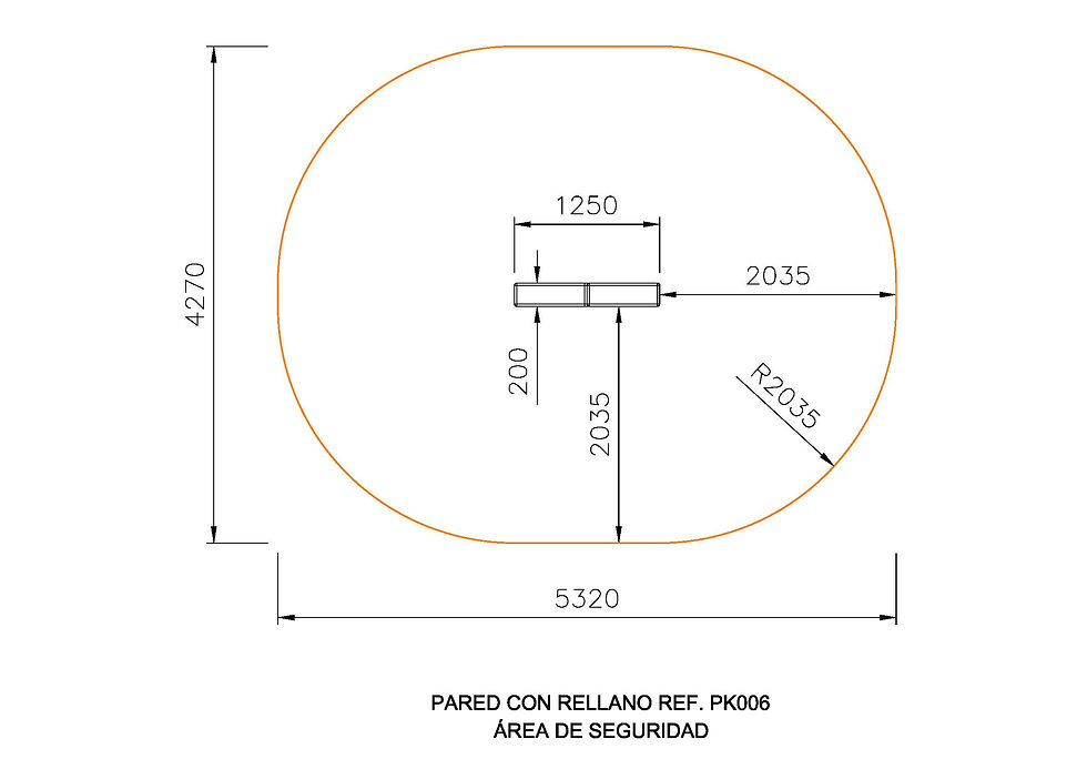Miniatura: PARED CON RELLANO PARKOUR .-Ref. PK006