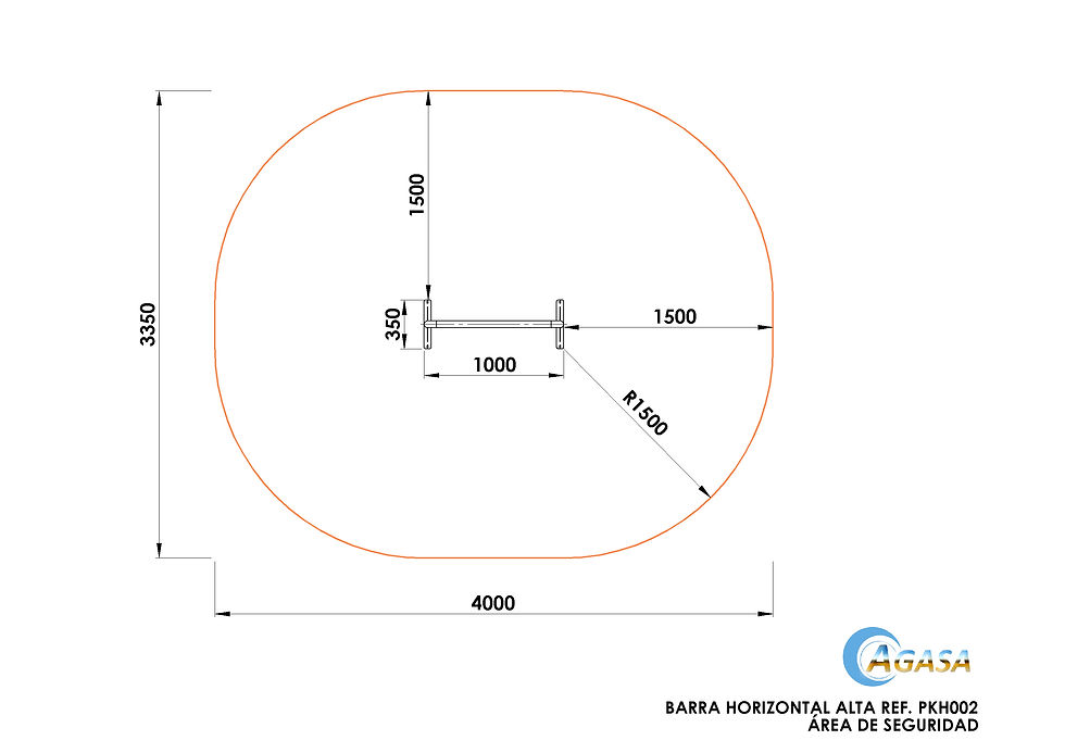Miniatura: BARRA HORIZONTAL ALTA.-Ref. PKH002