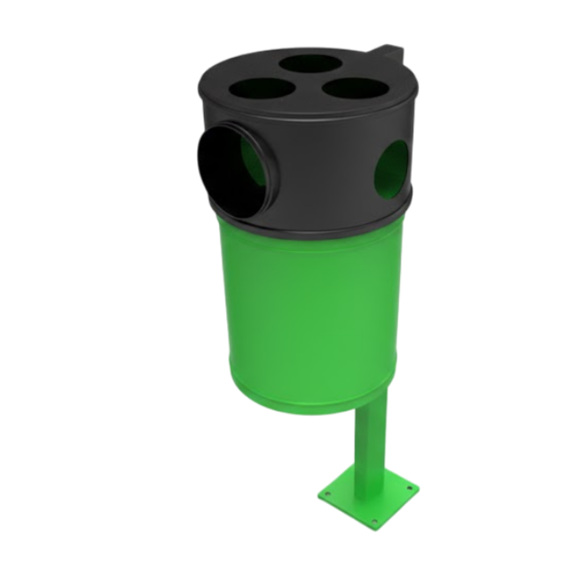 PAPELERA CANINA CON DISPENSADOR BOLSAS - Ref. 550