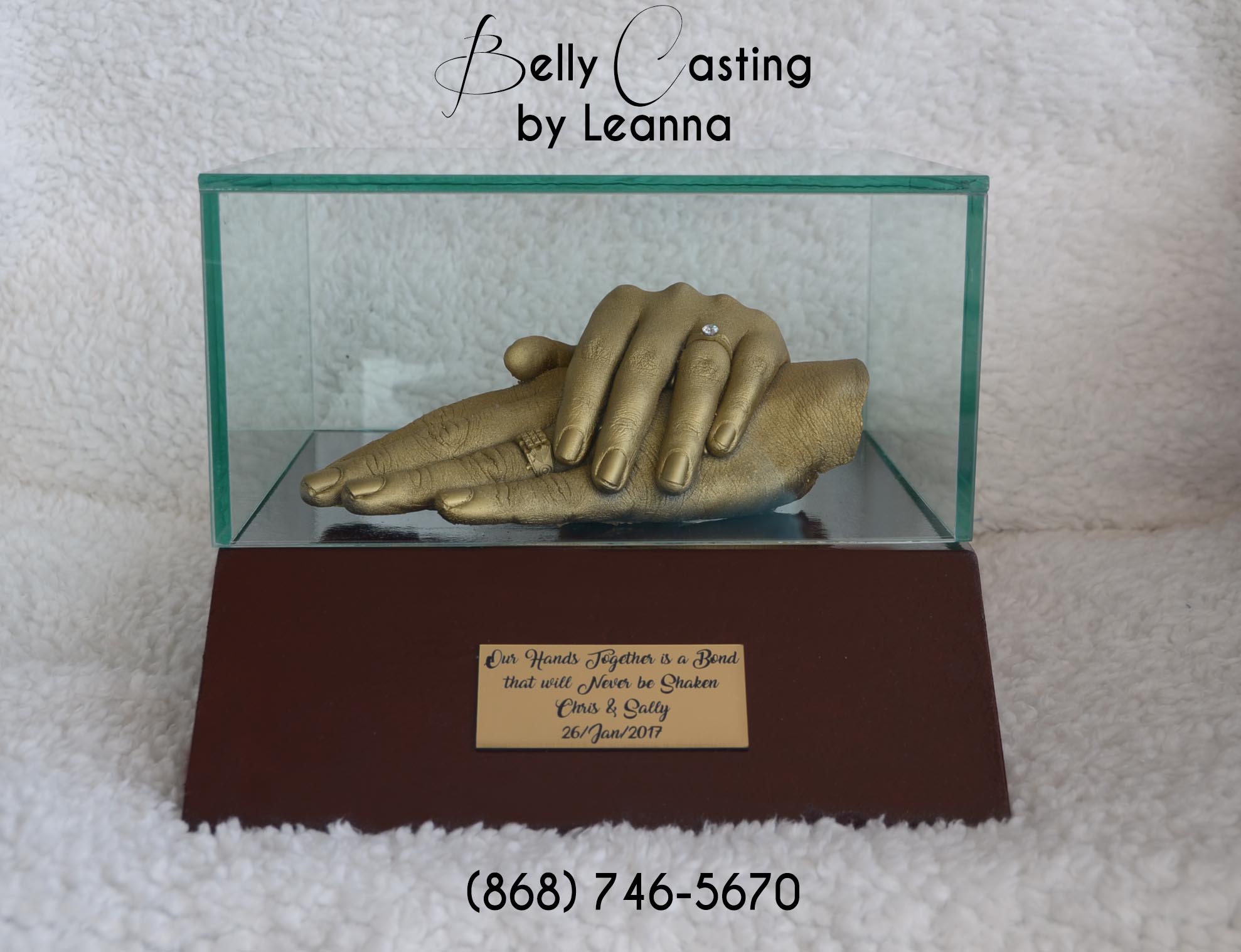 Couple hold hands