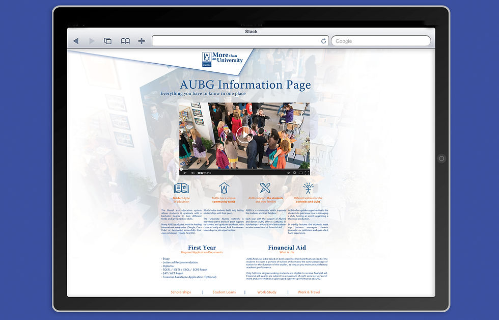 Landing page