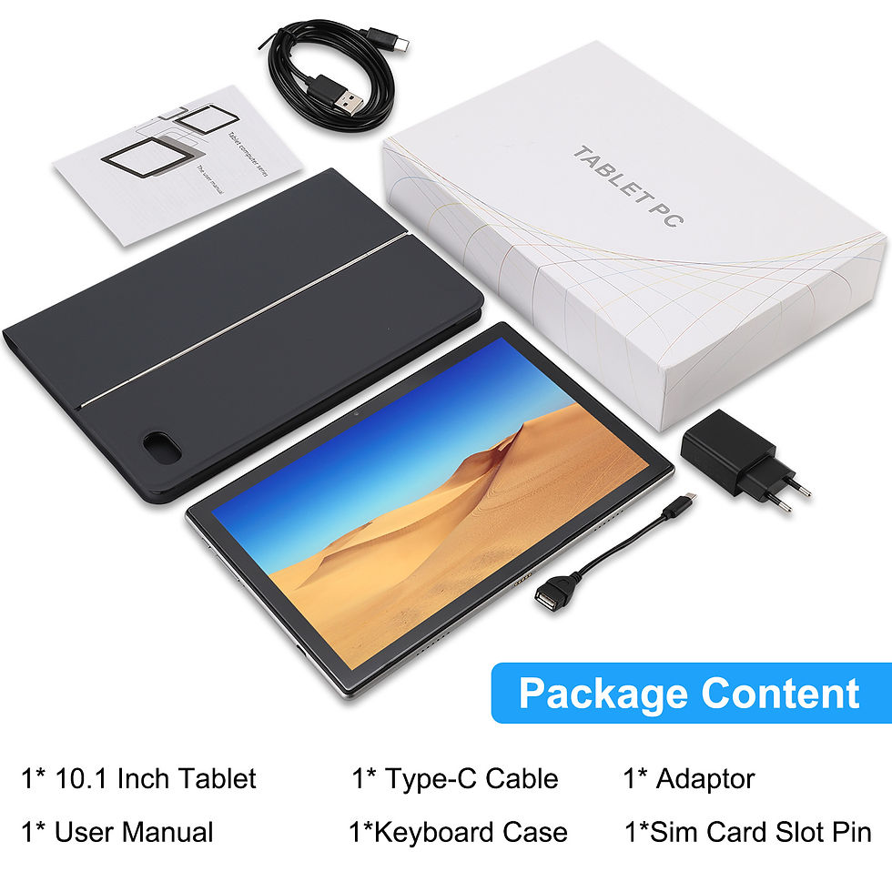 Thumbnail: Octa Core 4G 10.1 Inch Tablet With Keyboard