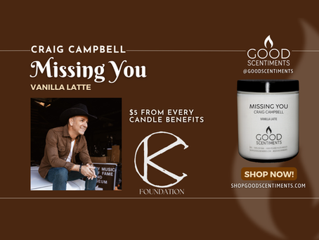 Craig Campbell "Missing You" Good Scentiments Candle