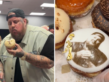 WATCH: Jelly Roll Gets a Sweet Surprise with Custom Donuts from Saint Honoré in Vegas