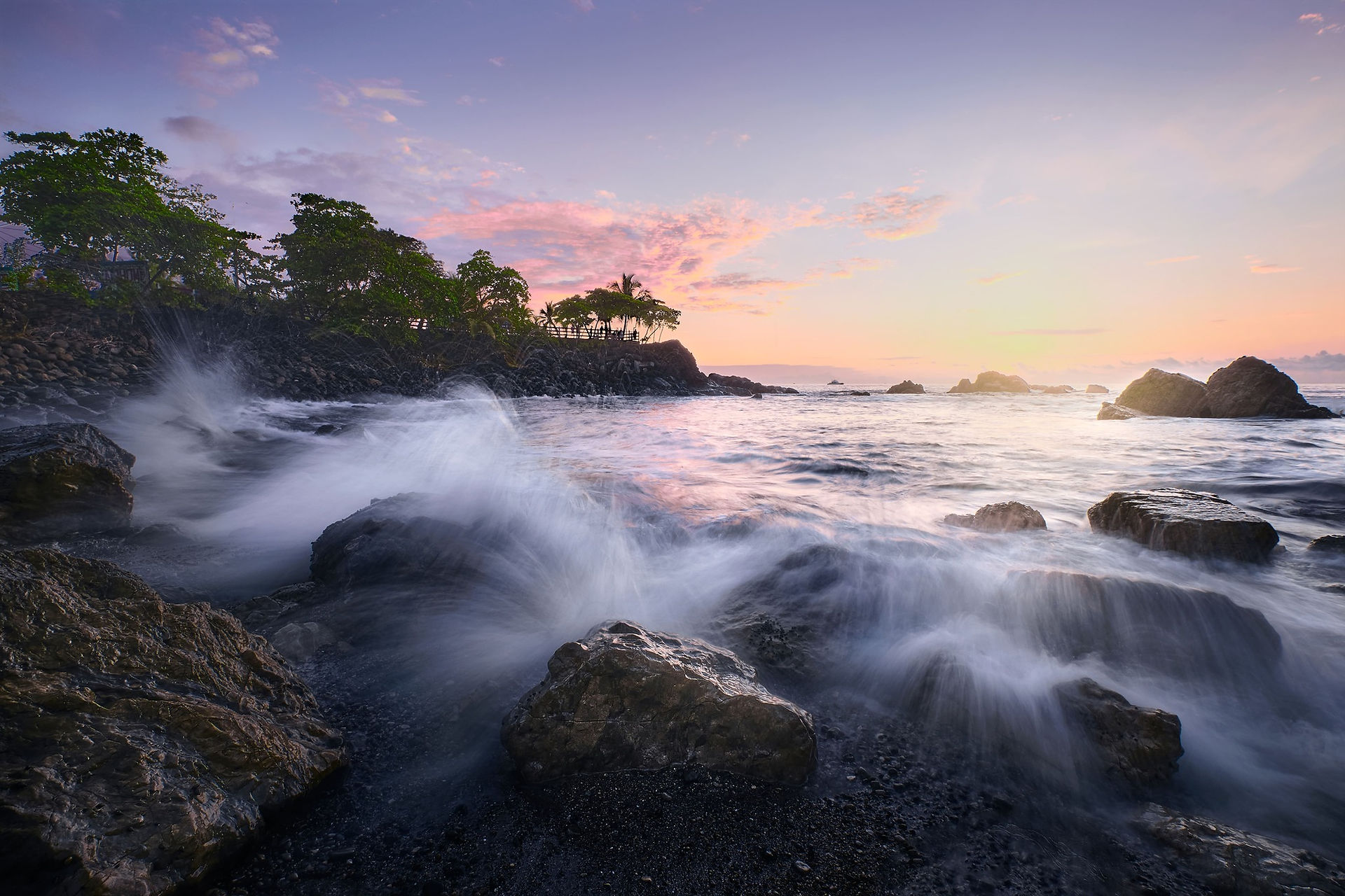 sunset in costa rica
