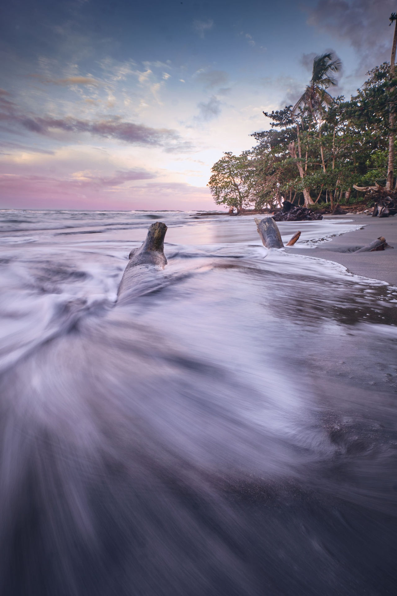 sunset in puerto viejo costa rica