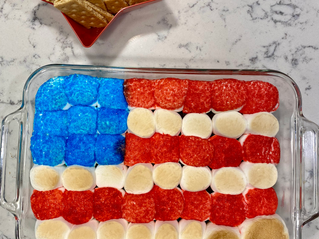 American Flag S'mores Dip