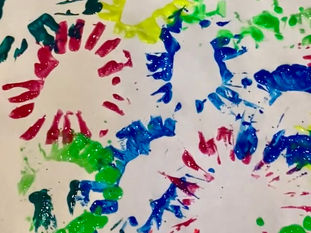Painting Fireworks Craft