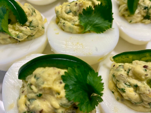 Jalapeño Deviled Eggs