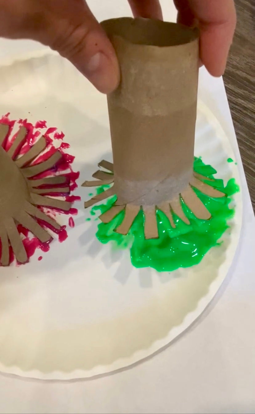 Painting Fireworks Craft