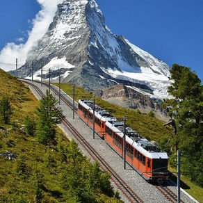 What are the different types of gradients used on railway tracks?