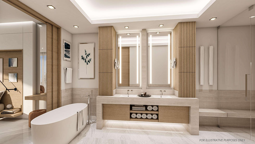 Goldwynn Penthouses- bath with vanity